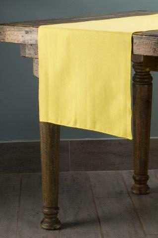 Classic Solid Yellow table runner